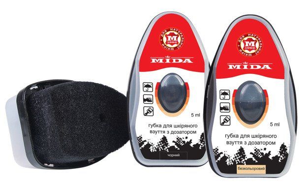 Губка для взуття MIDA з дозатором - фото