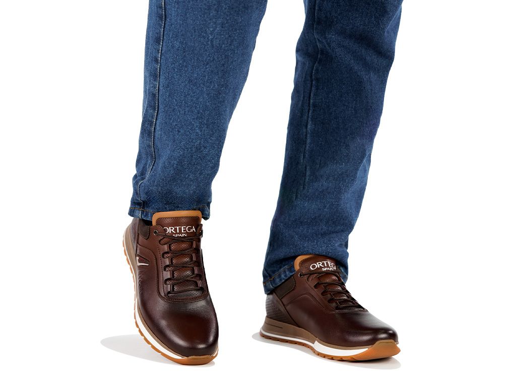 Кроссовки мужские кожаные Ortega - фото