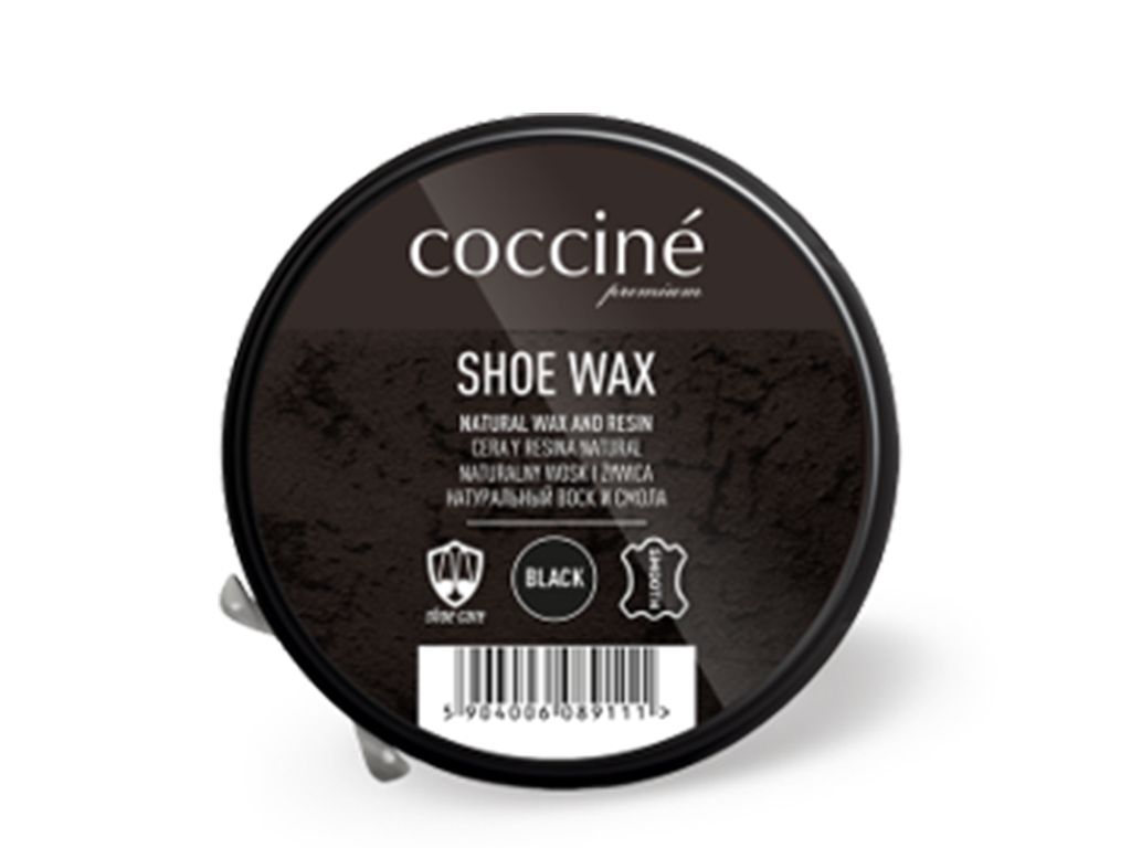 Черный крем-воск для кожи Coccine SHOE WAX 40 г CCV4001 - фото