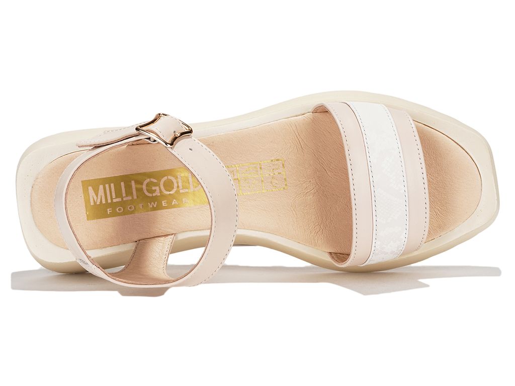 Босоножки женские кожаные Milli Gold - фото